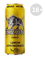 Изображение товара Напиток энергетический Bizon Energy со вкусом лимона и лимонграсса, 449 мл