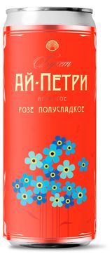 Изображение товара Игристое вино «Букет Ай-Петри» розовое полусладкое Россия, 0,25 л