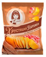 Изображение товара Чипсы картофельный «Хрустящий картофель» со вкусом бекона, 160 г