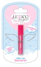 Изображение товара Блекс для губ детский Lukky Angel Glitter Lips голографический ягодный десерт красный, 1,2 мл