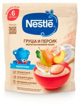 Изображение товара Каша молочная детская Nestlе мультизлаковая с грушей и персиком с 6 мес., 200 г