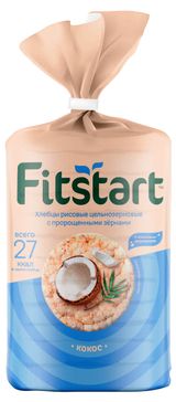 Изображение товара Хлебцы рисовые Fitstart цельнозерновые с пророщенными зернами Кокос, 90 г