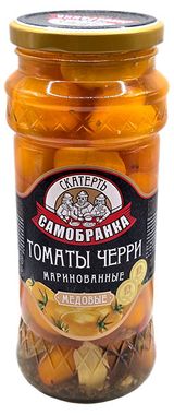 Изображение товара Томаты черри «Скатерть-Самобранка» маринованные медовые, 580 мл