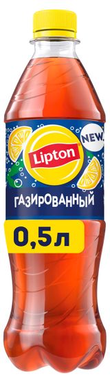 Изображение товара Чай черный газированный Lipton Лимон, 500 мл