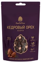 Изображение товара Кедровый орех «Сибирский Кедр» в шоколаде ассорти, 60 г