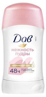 Изображение товара Дезодорант-антиперспирант женский «Дав» Нежность пудры от пота и запаха твердый стик, 40 мл