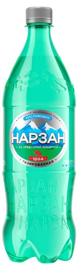 Изображение товара Вода минеральная «Нарзан» газированная, 1 л