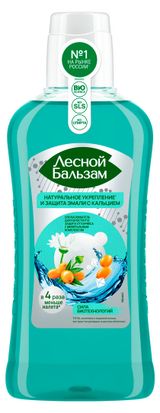 Изображение товара Ополаскиватель для полости рта «Лесной Бальзам» Total комплекс с морской солью, ромашкой и облепихой, 400 мл