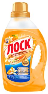 Изображение товара Гель для стирки цветного и белого белья «Лоск» Ароматирапия Цветок апельсина и бергамот, 1,46 л (20 стирок)
