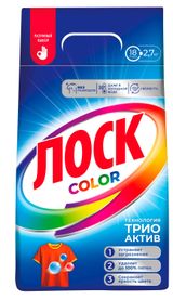 Изображение товара Стиральный порошок «Лоск» Color для цветного белья, 2,7 кг (18 стирок)