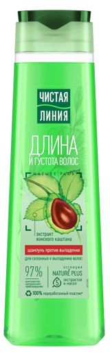 Изображение товара Шампунь для волос «Чистая Линия» Конский каштан, 400 мл
