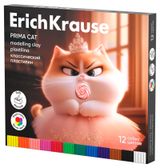 Изображение товара Пластилин ErichKrause Prima Cat классический, 12 цветов
