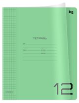 Изображение товара Тетрадь BG Однотонный Зеленый в клетку А5, 12 л