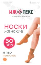 Изображение товара Носки женские «Ижтекс» 30 den телесные, 5 пар