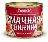 Изображение товара Свинина тушеная смачная «ОМКК» Беларусь, 525 г