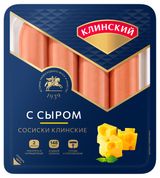Изображение товара Сосиски вареные «Клинский» с сыром, 410 г