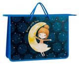 Изображение товара Папка ArtSpace Riding on the moon А4  с ручками на молнии, 1 шт