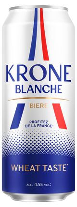 Изображение товара Пивной напиток Krone Blanche Biere пастеризованный, 450 мл