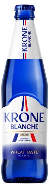Изображение товара Пивной напиток Krone Blanche Biere пастеризованный, 450 мл