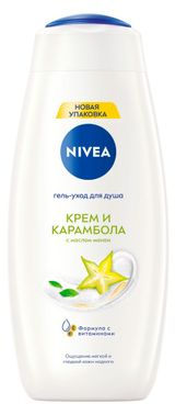 Изображение товара Гель-уход для душа женский NIVEA Крем и Карамболь с ароматом тропических фруктов, 500 мл