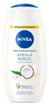Изображение товара Гель-уход для душа NIVEA Крем и кокос с маслом жожоба, 250 мл