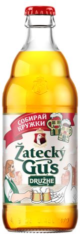 Изображение товара Пиво Zatecky Gus Druzhe светлое фильтрованное, 450 мл
