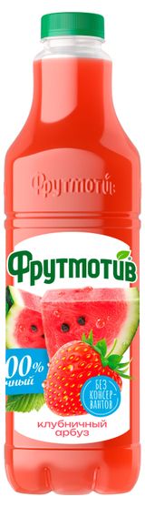 Изображение товара Напиток сокосодержащий «Фрутмотив» яблоко арбуз клубника, 1,5 л