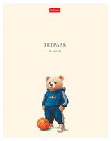 Изображение товара Тетрадь Hatber Мишка А5 в клетку 48 л, 1 шт в ассортименте