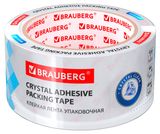 Изображение товара Лента клейкая Brauberg упаковочная прозрачная 48 мм, 66 м