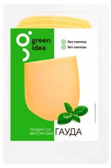 Изображение товара Сыр растительный Гауда Green Idea нарезка vegan без лактозы без глютена, 150 г