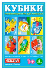 Изображение товара Игрушка развивающая «Стеллар» 6 кубиков, 1 шт в ассортименте