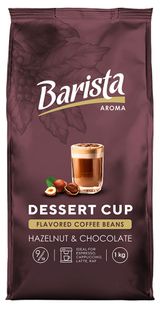 Изображение товара Кофе в зернах Barista aroma Десертная Чашка со вкусом фундука и шоколада натуральный жареный Беларусь, 1 кг