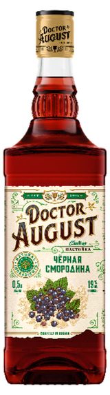 Изображение товара Настойка сладкая Doctor August черная смородина Россия, 0,5 л