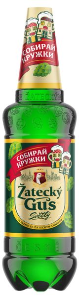 Изображение товара Пиво Zatecky Gus светлое фильтрованное 4,6%, 1,35 л
