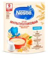 Изображение товара Каша молочная Nestlе мультизлаковая с мёдом и кусочками абрикоса с 9 мес., 200 г