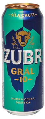 Изображение товара Пиво светлое Zubr Gral 4,2% Чехия, 0,5 л