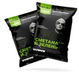 Изображение товара Чипсы картофельные DOMA By GUF №02 рифленые со вкусом сметаны и зелени, 70 г