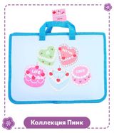 Изображение товара Папка-сумка для документов АШАН Красная птица Пинк Десерт А4 на молнии с ручками, 1 шт
