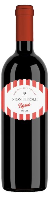 Изображение товара Вино Montefiore Rosso красное полусухое Италия, 0,75 л