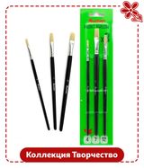 Изображение товара Набор кистей АШАН Красная птица Творчество, 3 шт
