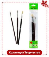 Изображение товара Набор кистей АШАН Красная птица Творчество, 3 шт