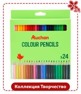 Изображение товара Набор цветных карандашей АШАН Красная птица, 24 шт