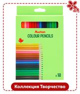 Изображение товара Набор цветных карандашей АШАН Красная птица, 18 шт