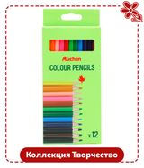 Изображение товара Набор цветных карандашей АШАН Красная птица, 12 шт