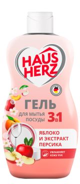 Изображение товара Средство для мытья посуды Haus Herz Яблоко, 450 мл