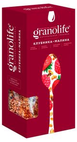 Изображение товара Мюсли-гранола Granolife клубника-малина, 400 г