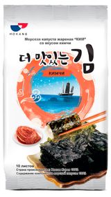 Изображение товара Морская капуста Hokang жареная со вкусом кимчи Корея, 5 г