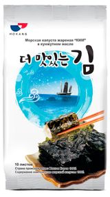 Изображение товара Морская капуста Hokang оригинальная жареная в кунжутном масле Корея, 5 г