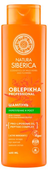 Изображение товара Шампунь для волос Natura Siberica Oblepikha Siberica Облепиховый для тонких и ослабленных волос, 400 мл