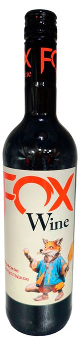 Изображение товара Вино Fox Wine красное полусладкое Россия, 0,75 л